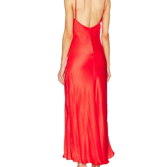 Bardot Red Midi Dress - Picture 2 of 7